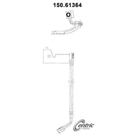 Centric Parts Brake Hose, 150.61364 150.61364
